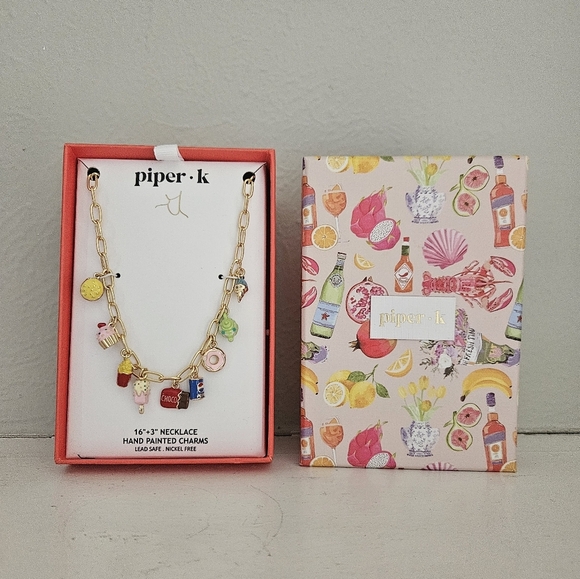 Piper K Jewelry - NWT Piper K Junk Food Charm Necklace